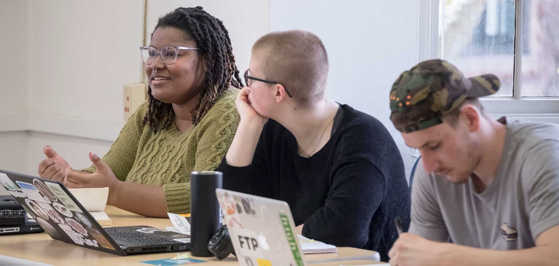 students in a classroom